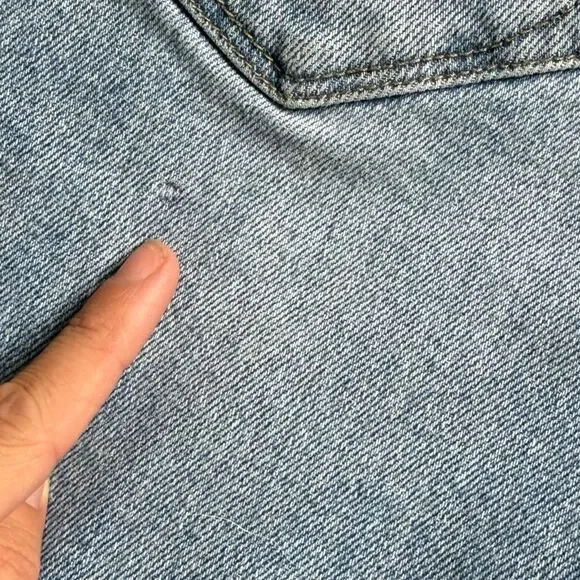 Kensie Vintage Luxe The Slim 10/30 Distressed Light Blue Women's Jeans - Picture 11 of 11